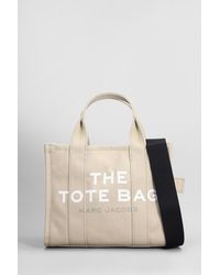Marc Jacobs - The Small Tote Tote In Beige Cotton - Lyst