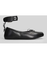 Vivienne Westwood - Ballerine Bardot in Pelle Nera - Lyst