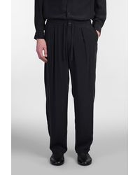 Attachment - Pantalone in Cupro Nero - Lyst