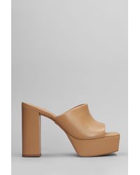 Carrano - Slipper-mule In Leather Color Leather - Lyst