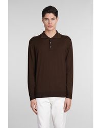 Barena - Pevaron Polo In Brown Wool - Lyst