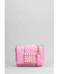 Roberto Festa - Gloria Shoulder Bag In Rose-pink Fabric - Lyst