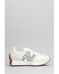 New Balance - 327 Sneakers In White Suede And Fabric - Lyst