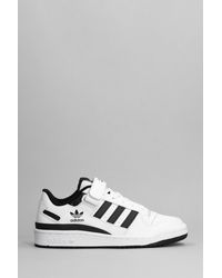 adidas - Forum Low Sneakers In White Leather - Lyst