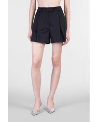 THE LATEST - Bea 31b5 Shorts In Black Cotton - Lyst