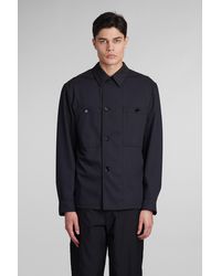 Lemaire - Casual Jacket In Black Wool - Lyst