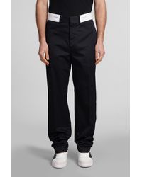 Palm Angels - Pants In Black Cotton - Lyst