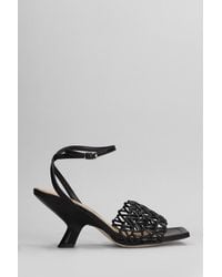 Chantal - Sandals In Black Leather - Lyst