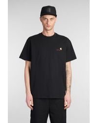 Carhartt - T-Shirt S-S American Script in Cotone Nero - Lyst