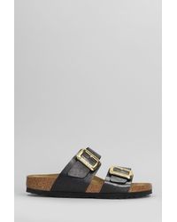 Birkenstock - Sydney Cb Flats In Black Leather - Lyst