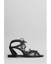 Carrano - Flats In Black Leather - Lyst