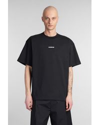 A PAPER KID - T-Shirt in Cotone Nero - Lyst