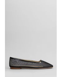 Fabio Rusconi - Ballerine in pelle e tessuto Nero - Lyst