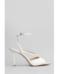 Lola Cruz - Streep 95 Sandals In White Leather - Lyst