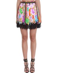 Versace Gonna in Seta Multicolor - Multicolore