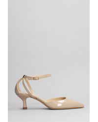 Fabio Rusconi - Pumps In Taupe Leather - Lyst