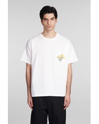 Bode - T-shirt In White Cotton - Lyst
