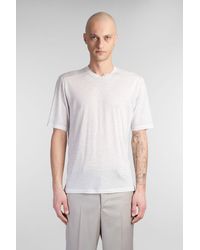 DANILO PAURA - T-Shirt Leyla in Cotone Grigio - Lyst