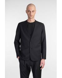 Attachment - Blazer In Black Polyester - Lyst