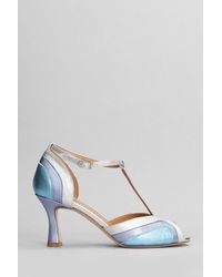 Julie Dee - Sandals In Silver Leather - Lyst