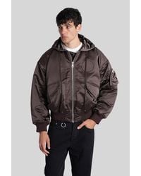 Etudes Studio - Bomber Jacket In Brown Nylon - Lyst