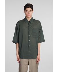 Lemaire - Shirt In Green Cotton - Lyst