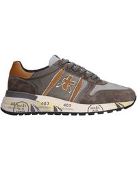 Premiata Leather Lander Sneakers in Blue for Men - Lyst