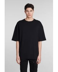 Ann Demeulemeester - T-Shirt in Cotone Nero - Lyst
