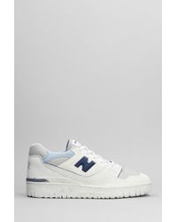 New Balance - 550 Sneakers In Grey Leather And Fabric - Lyst