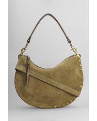 Isabel Marant - Borsa a spalla Oskan soft zip in Camoscio Taupe - Lyst