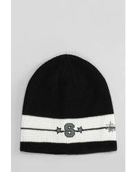 Stussy - Cappello in Acrilico Nero - Lyst