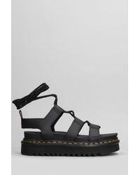 Dr. Martens Xabier Hardware Leather Sandals in Black Lyst