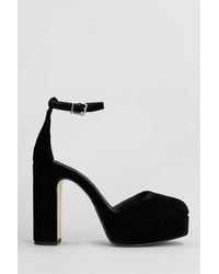 Pedro Miralles - Decollete in Velluto Nero - Lyst