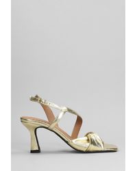 Carmens - Drex Knot Sandals In Gold Leather - Lyst