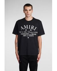 Amiri - T-shirt con stampa logo nera - Lyst