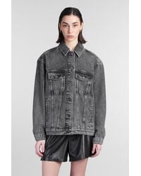 Anine Bing - Giacche Denim Rory in Cotone Grigio - Lyst