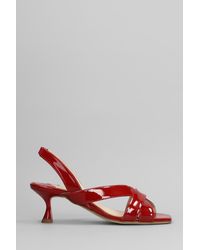 Anna F. - Sandali in Vernice Rossa - Lyst