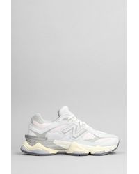 New Balance - 9060 Sneakers In Grey Suede And Fabric - Lyst