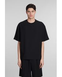 Attachment - T-shirt In Black Polyester - Lyst