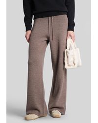 MC2 Saint Barth - Cambon Wool Pants In Taupe Wool - Lyst