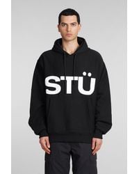 Stussy - Sweatshirt In Black Cotton - Lyst