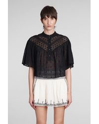 Isabel Marant - Safi Blouse In Black Cotton - Lyst