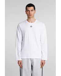 Marine Serre - T-shirt In White Cotton - Lyst