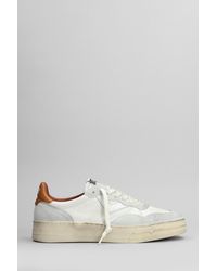 4b12 - Hyper Sneakers In White Suede And Leather - Lyst