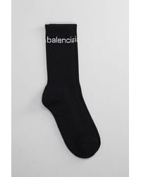 Balenciaga - Calzini in Cotone Nero - Lyst