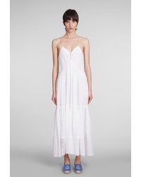 Isabel Marant - Sabba Dress In White Cotton - Lyst