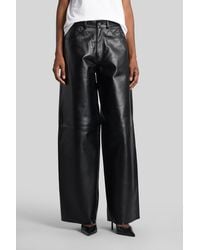 Haikure - Pantalone Bethany in Pelle Nera - Lyst