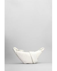 Lemaire - Small Croissant Shoulder Bag In White Leather - Lyst