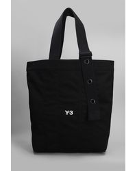 Y-3 - Tote in Poliestere Nera - Lyst