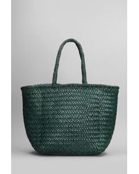 Dragon Diffusion - Grace Basket Tote In Green Leather - Lyst